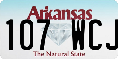 AR license plate 107WCJ