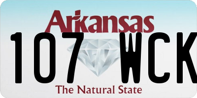 AR license plate 107WCK