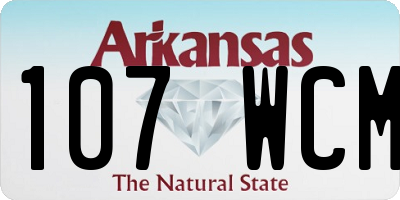 AR license plate 107WCM