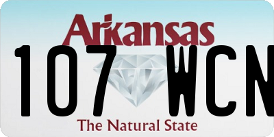 AR license plate 107WCN