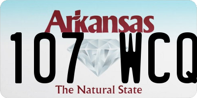 AR license plate 107WCQ