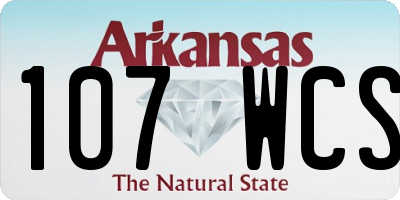 AR license plate 107WCS