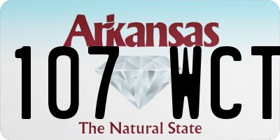 AR license plate 107WCT