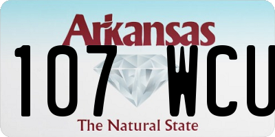 AR license plate 107WCU