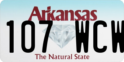 AR license plate 107WCW