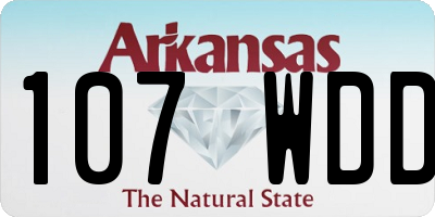 AR license plate 107WDD