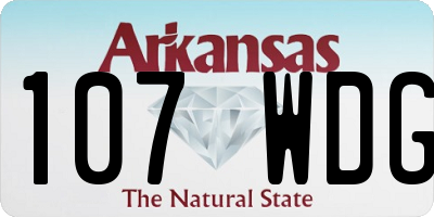 AR license plate 107WDG