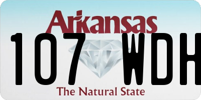 AR license plate 107WDH