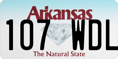 AR license plate 107WDL