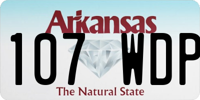 AR license plate 107WDP