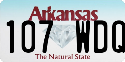 AR license plate 107WDQ