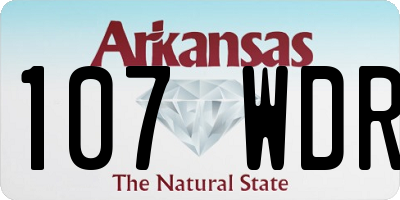 AR license plate 107WDR