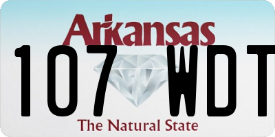 AR license plate 107WDT