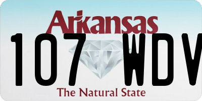 AR license plate 107WDV