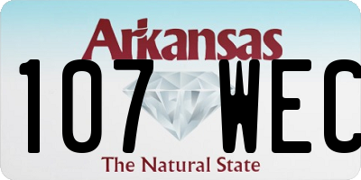 AR license plate 107WEC
