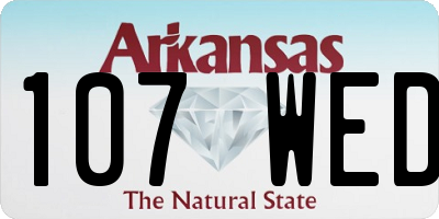 AR license plate 107WED