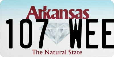 AR license plate 107WEE