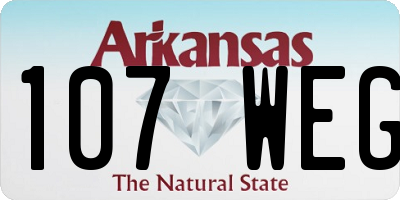 AR license plate 107WEG