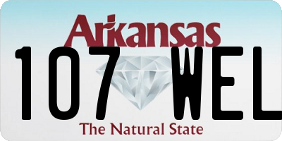 AR license plate 107WEL