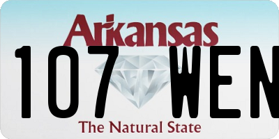 AR license plate 107WEN
