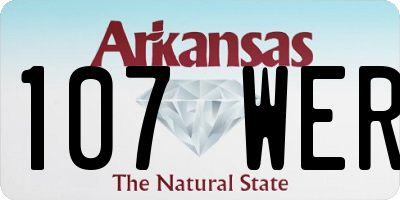 AR license plate 107WER