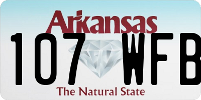 AR license plate 107WFB