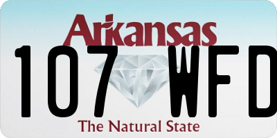 AR license plate 107WFD