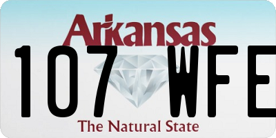 AR license plate 107WFE