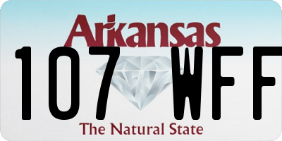 AR license plate 107WFF