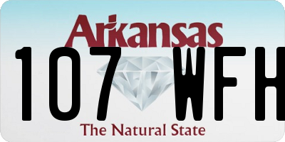 AR license plate 107WFH