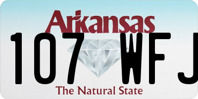 AR license plate 107WFJ