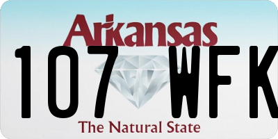 AR license plate 107WFK