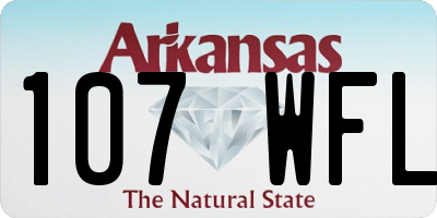 AR license plate 107WFL