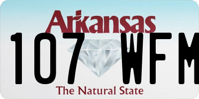 AR license plate 107WFM