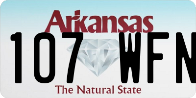 AR license plate 107WFN