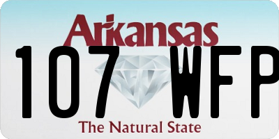 AR license plate 107WFP