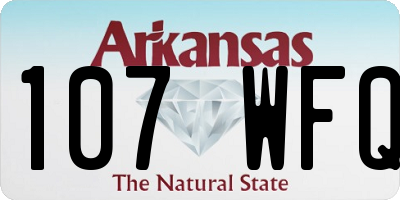 AR license plate 107WFQ