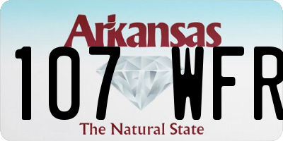 AR license plate 107WFR