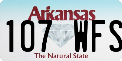 AR license plate 107WFS