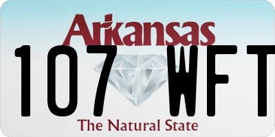 AR license plate 107WFT
