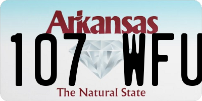 AR license plate 107WFU