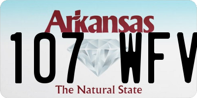 AR license plate 107WFV