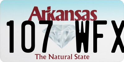 AR license plate 107WFX