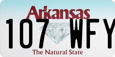 AR license plate 107WFY