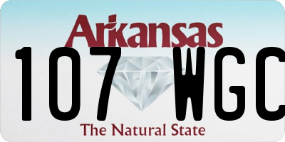 AR license plate 107WGC