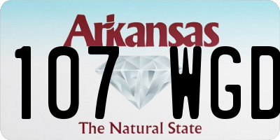 AR license plate 107WGD