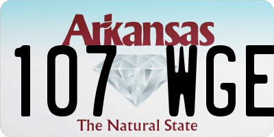 AR license plate 107WGE