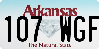 AR license plate 107WGF