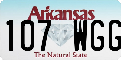 AR license plate 107WGG