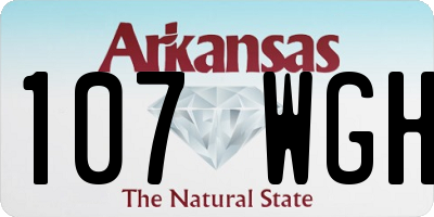 AR license plate 107WGH